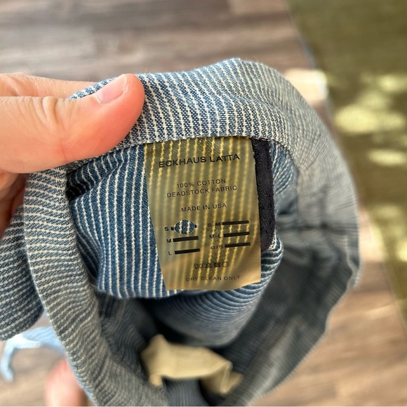 Eckhaus Latta Blue Pinstripe Inside Out Pants - Picture 6 of 6